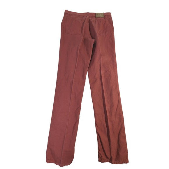 Loro Piana Cotton Linen Pants – 31x34 Red Straight Italy READ - Picture 10 of 11